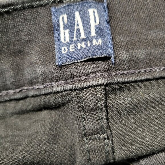 Gap Favorite Jegging Jeans Womens Size 8 Skinny Mid Rise Black Denim Pants - Picture 4 of 6